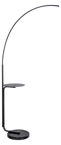 LED Stojacia lampa so stolíkom LED/20W/230V 3000-6500K čierna