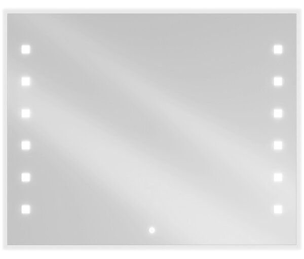 Mexen Ner, LED kúpeľňové zrkadlo s podsvietením 100x80 cm, 6000K, ochrana proti zahmlievaniu, 9809-100-080-611-00