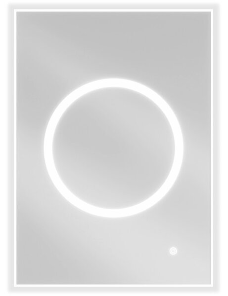 Mexen Koga, LED kúpeľňové zrkadlo s podsvietením 50 x 70 cm, 6000K, ochrana proti zahmlievaniu, 9821-050-070-611-00
