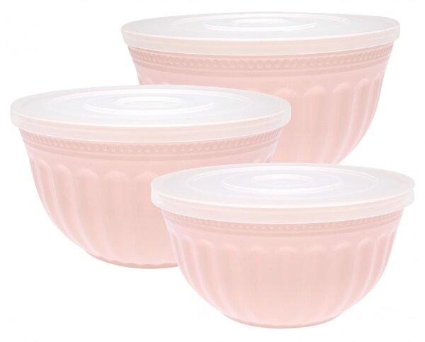 Úložné kuchynské dózy Alice Pale Pink set – 3 ks