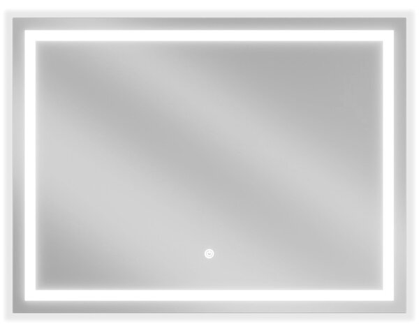 Mexen Miko, LED kúpeľňové zrkadlo s podsvietením 80 x 60 cm, 6000K, ochrana proti zahmlievaniu, 9819-080-060-611-00