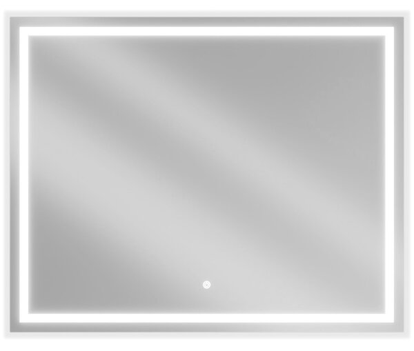 Mexen Miko, LED kúpeľňové zrkadlo s podsvietením 100 x 80 cm, 6000K, ochrana proti zahmlievaniu, 9819-100-080-611-00