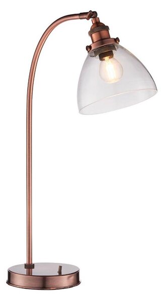 Endon 77861 - Stolná lampa HANSEN 1xE27/40W/230V medená