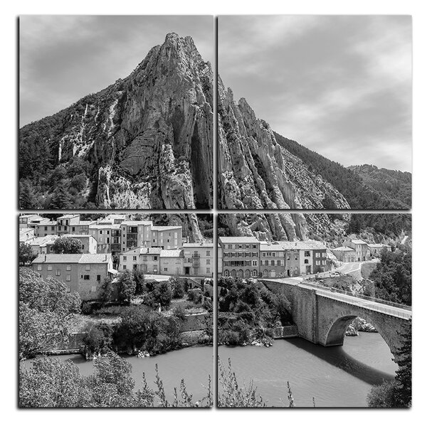 Obraz na plátne - Sisteron v Provence - štvorec 3235QE (60x60 cm)