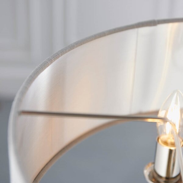 Endon 94377 - Luster na reťazi HIGHCLERE 3xE14/40W/230V šedá/lesklý chróm