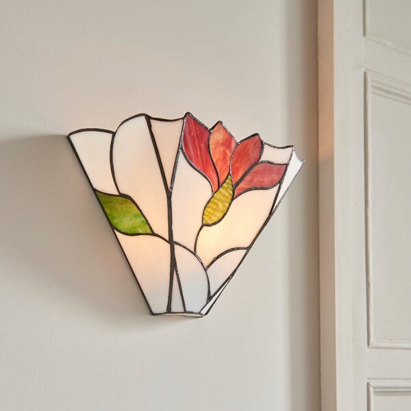 Endon 63964 - Nástenné svietidlo Tiffany BOTANICA 1xE14/40W/230V
