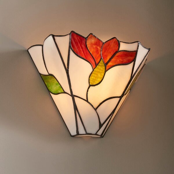 Endon 63964 - Nástenné svietidlo Tiffany BOTANICA 1xE14/40W/230V