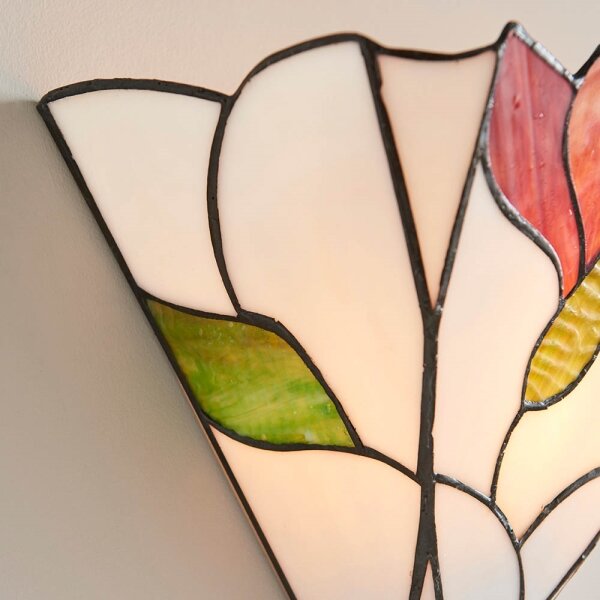 Endon 63964 - Nástenné svietidlo Tiffany BOTANICA 1xE14/40W/230V