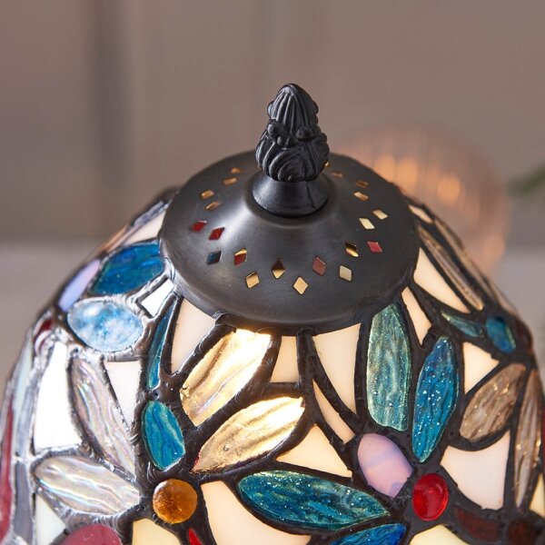 Endon 64246 - Stolová lampa Tiffany LORETTE 1xE14/40W/230V pr. 15 cm