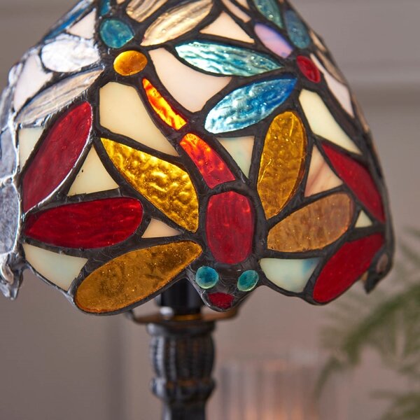 Endon 64246 - Stolová lampa Tiffany LORETTE 1xE14/40W/230V pr. 15 cm