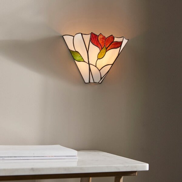 Endon 63964 - Nástenné svietidlo Tiffany BOTANICA 1xE14/40W/230V