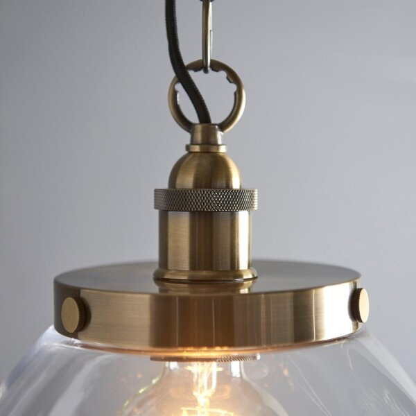 Endon 102926 - Luster na reťazi HANSEN 1xE27/10W/230V mosadz