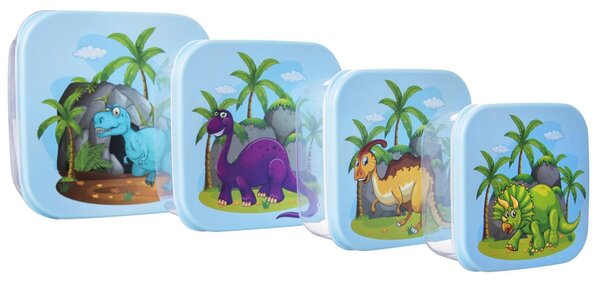 Box na desiatu dinosaurus 4 ks