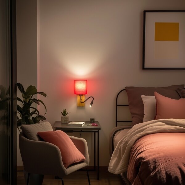Brilagi - LED Nástenná lampa NUBILA WOOD 1xE27/25W/230V + LED/3W dub/ružová