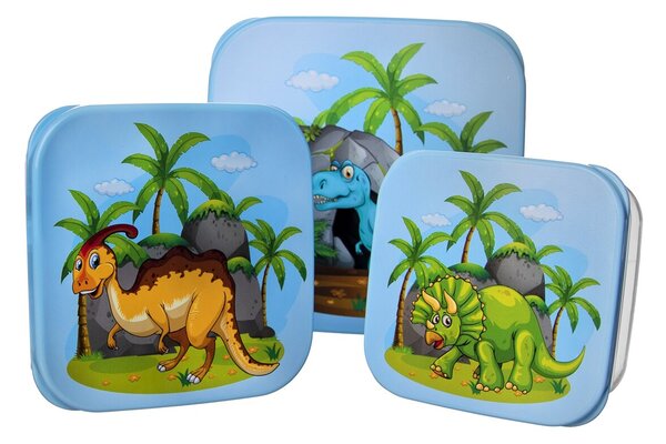 Box na desiatu dinosaurus 4 ks