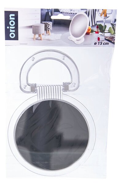 Kozmetické obojstranné zrkadlo so stojanom pr. 15 cm
