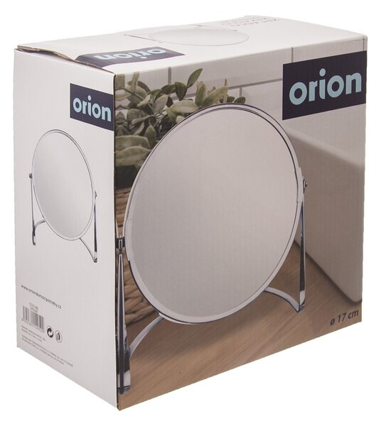 Kozmetické obojstranné zrkadlo so stojanom pr. 17 cm