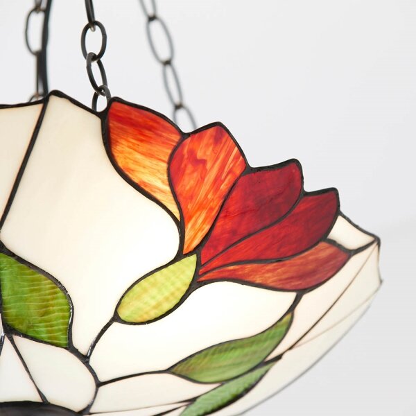 Endon 70946 - Luster na retiazke Tiffany BOTANICA 3xE27/60W/230V priemer 45 cm