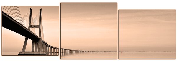 Obraz na plátne - Most Vasco da Gama - panoráma 5245FE (90x30 cm)