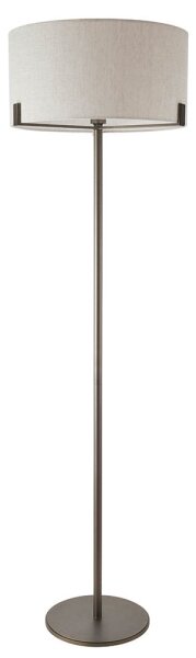 Endon 72634 - Stojacia lampa HAYFIELD 1xE27/40W/230V hnedá/šedá