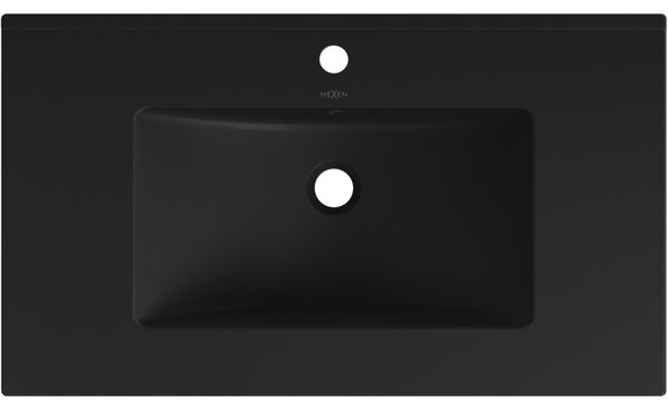 Mexen Atena umývadlo zapustené do dosky 81 x 46 cm, čierny mat - 25018070