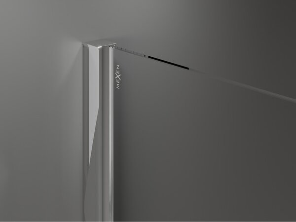 Mexen Velar, posuvné dvere do otvoru typ Walk-In 75 cm, 8mm číre sklo, chrómová, 871-075-000-03-01