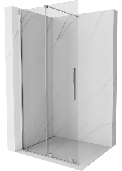 Mexen Velar, posuvné dvere do otvoru typ Walk-In 75 cm, 8mm číre sklo, chrómová, 871-075-000-03-01