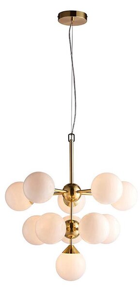 Endon 76500 - Luster na lanku OSCAR 11xG9/18W/230V mosadz