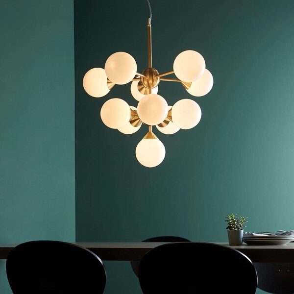 Endon 76500 - Luster na lanku OSCAR 11xG9/18W/230V mosadz