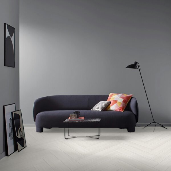Vinyl Parador Trendtime 3 Herringbone Dub Oxford biely 1748861 2,37 m²