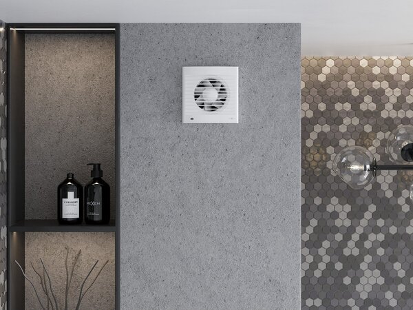 Mexen EXS, kúpeľňový ventilátor, priemer 100mm, biela, W9604-100-00