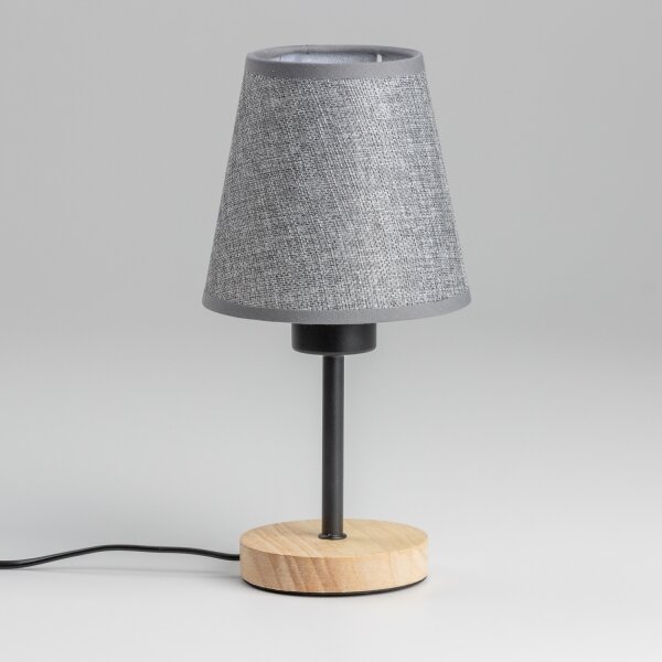 Brilagi - Stolná lampa NUBILA WOOD 1xE27/25W/230V dub/šedá