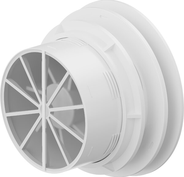 Mexen AXR, kúpeľňový ventilátor so spätnou klapkou, priemer 150mm, biela, W9602-150-00