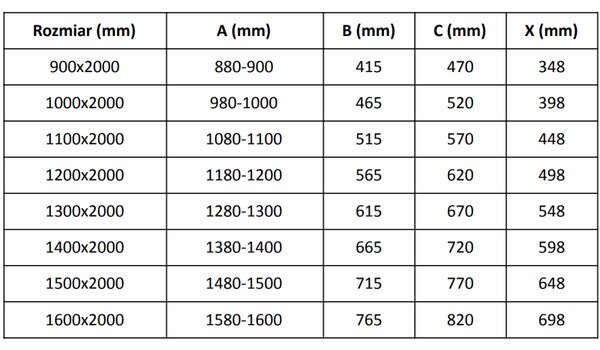 Mexen Velar L sprchové dvere posuvné 90 cm, transparentné, brúsená meď - 871-090-003-01-65