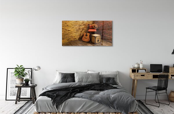 Obraz plexi Gitaru hat stoličky 100x50 cm 2 Prívesky