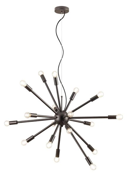 Redo 01-2936 - Luster na lanku STELLAR 18xE14/25W/230V čierna