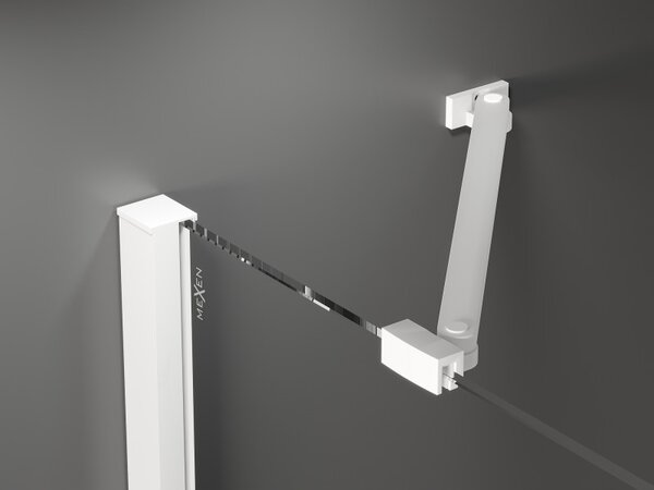 Mexen Velar Duo, sprchový kút s posuvnými dverami 100(dvere) x 90(dvere) cm, 8mm číre sklo, biela, 871-100-090-02-20