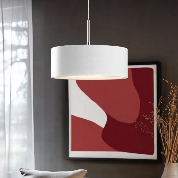 Eglo - LED luster na lanku TUNJA 1xE27/60W/230V biela
