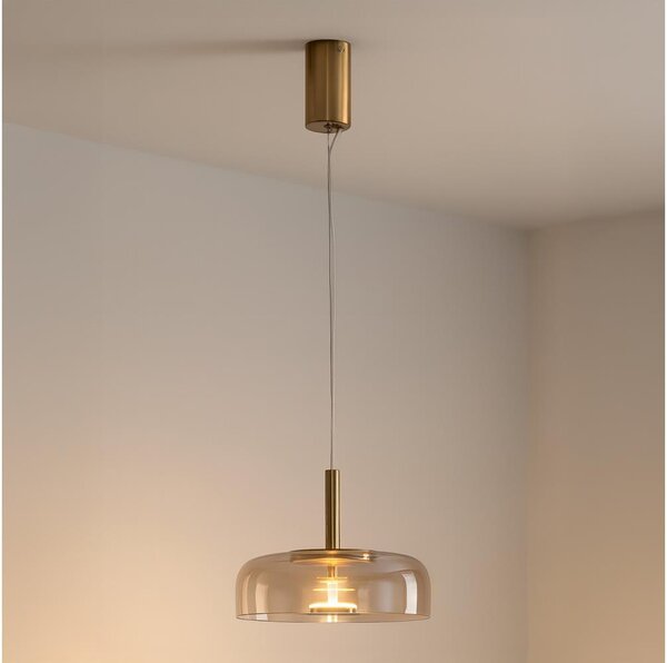 LED Luster na lanku LED/8W/230V 3000K pr. 30 cm