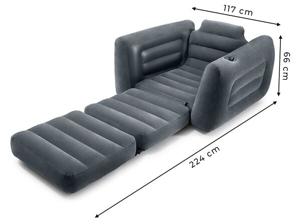 Intex Nafukovacie kreslo, matrac, gauč, posteľ 2v1 INTEX 66551