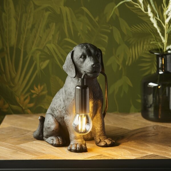 Endon 107365 - Stolná lampa PUPPY 1xE14/7W/230V čierna