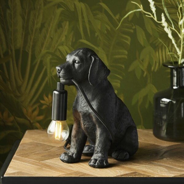Endon 107365 - Stolná lampa PUPPY 1xE14/7W/230V čierna