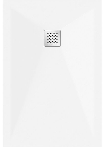 Mexen Stone+ rektangulárny kompozitný sprchový kút 90 x 80 cm, biely - 44108090