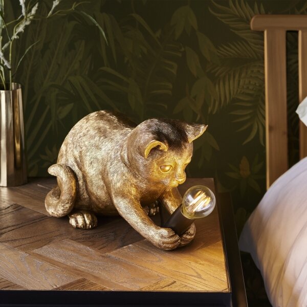 Endon 107389 - Stolná lampa KITTEN 1xE14/7W/230V zlatá