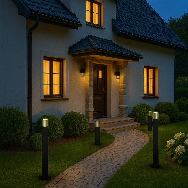 Vonkajšia lampa KUUSAMO 1xE27/20W/230V 74 cm IP54 antracit