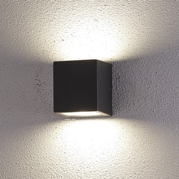LED Vonkajšie nástenné svietidlo 2xLED/5W/230V 4000K IP54 čierna