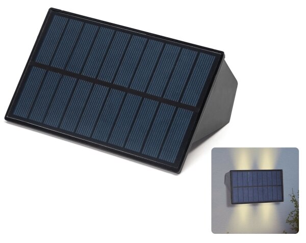 Aigostar - LED Solárne nástenné svietidlo LED/4W/5,5V 2700K IP44