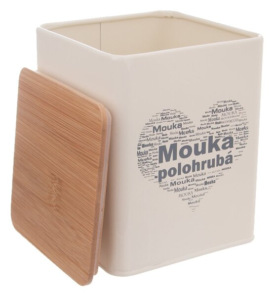 Dóza Mouka polohrubá SRDCE 11,5x11,5x14 cm
