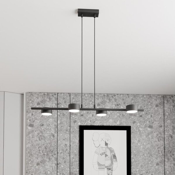 Luster na lanku SORA 4xGX53/12W/230V čierna