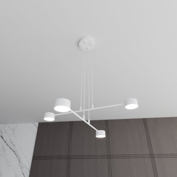 Luster na lanku MODUS 4xGX53/10W/230V biela